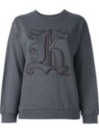 Christopher Kane 'kane' Sweatshirt, Women's, Size: Small, Grey, Cotton
