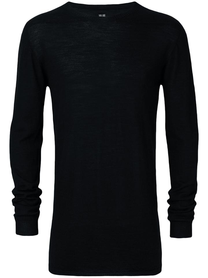 Rick Owens Crew Neck Jumper - Black
