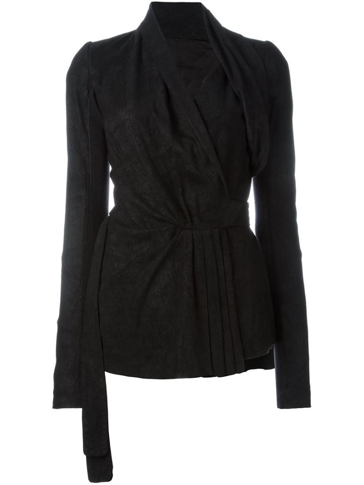 Rick Owens Wrap Fitted Jacket
