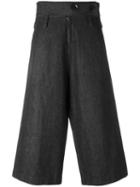 Yohji Yamamoto Vintage High Waist Cropped Trousers, Women's, Size: 1, Grey