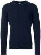 A.p.c. 'reed' Sweater, Men's, Size: Small, Blue, Silk/cotton/nylon/cashmere