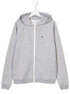 Lacoste Kids Hooded Zip Jacket - Grey