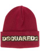 Dsquared2 Sequin Logo Beanie Hat