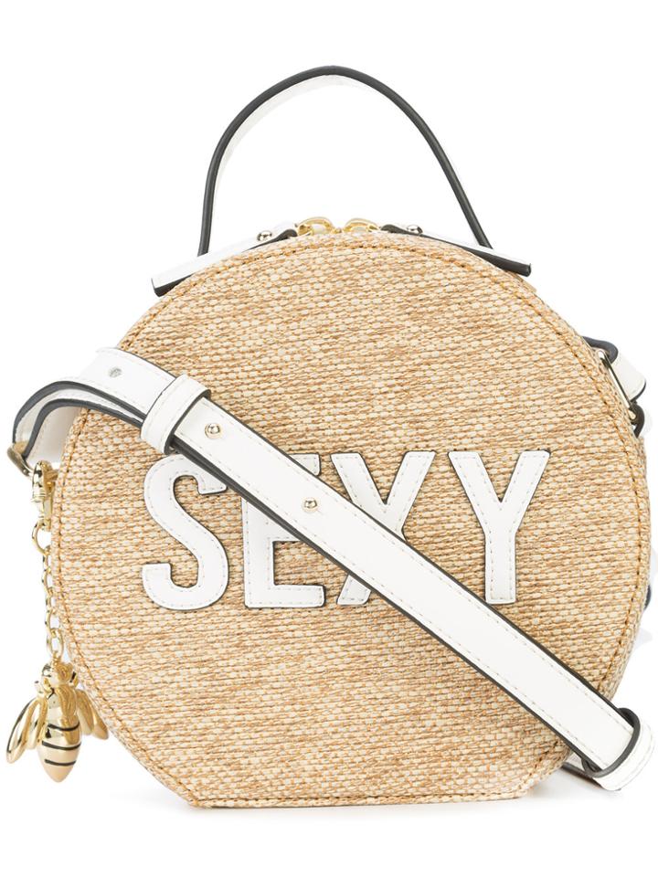 Christian Siriano Sexy Patched Crossbody Bag - Brown