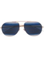 Dior Eyewear - Dior Split Aviator Sunglasses - Unisex - Metal (other) - One Size, Grey, Metal (other)