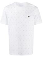 Lacoste Logo Embroidered T-shirt - White