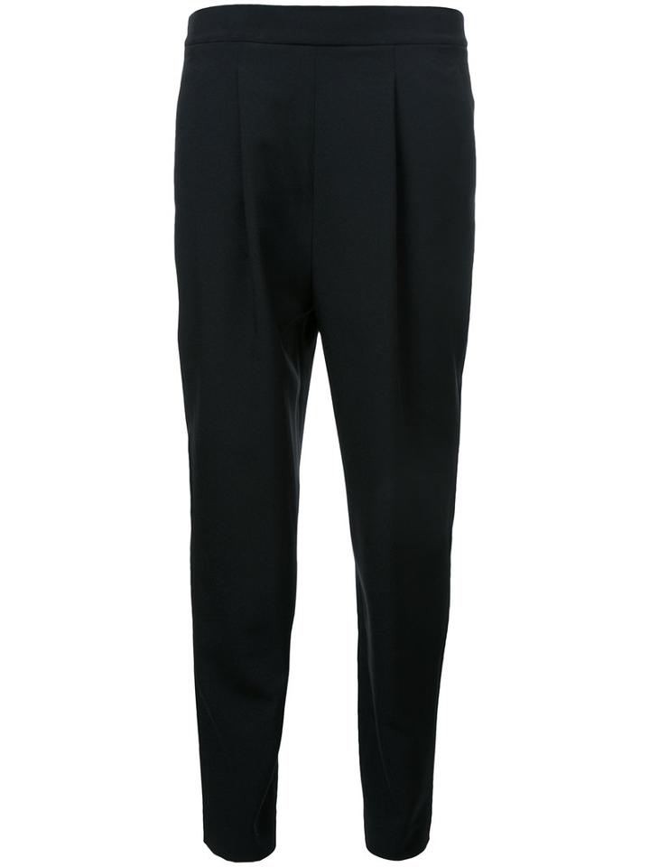 En Route High Waisted Cropped Trousers, Size: 2, Black, Polyester