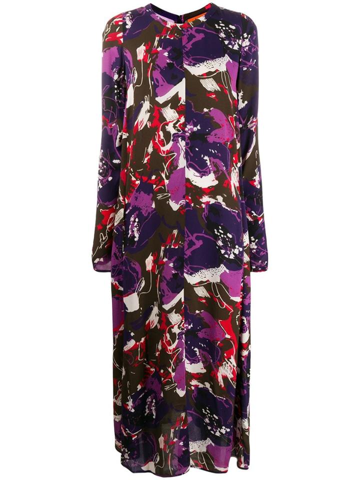 Colville Graphic Print Dress - Purple