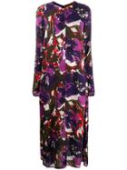 Colville Graphic Print Dress - Purple