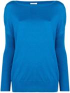 Snobby Sheep Boat Neck Sweater - Blue
