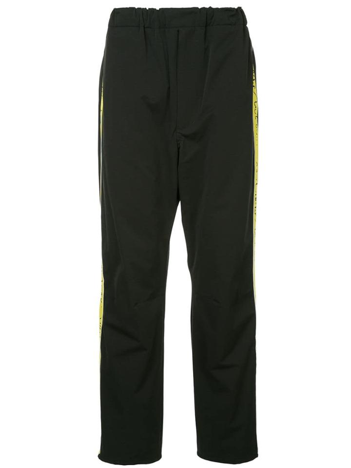 Sasquatchfabrix. Side Stripe Track Pants - Black
