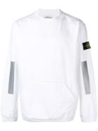 Stone Island Ribbed Neck Sweatshirt - White