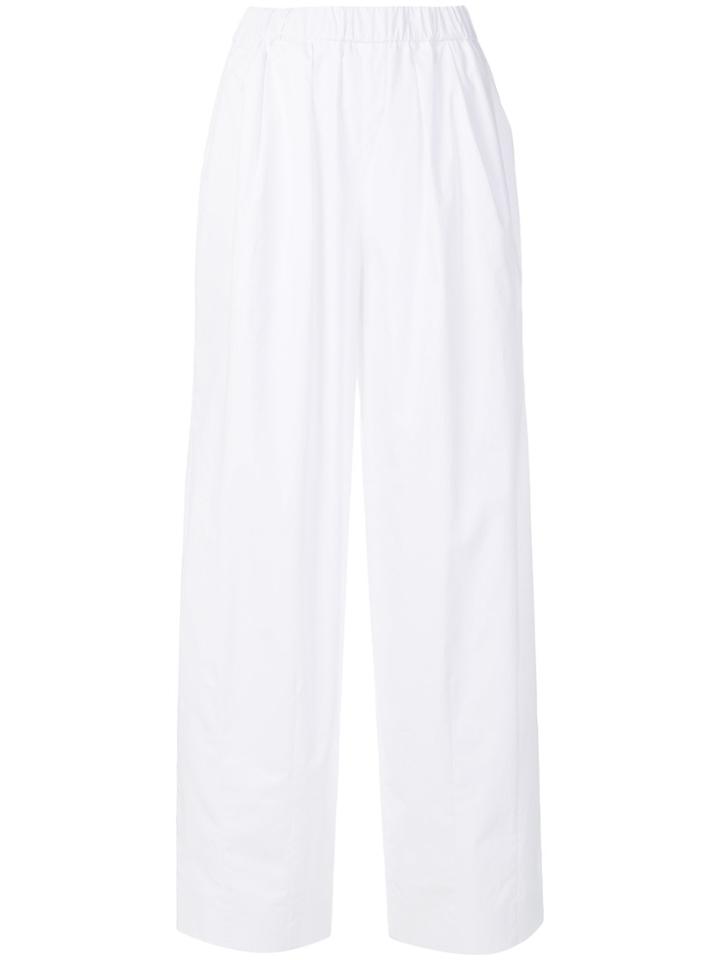 Emporio Armani Palazzo Pants - White
