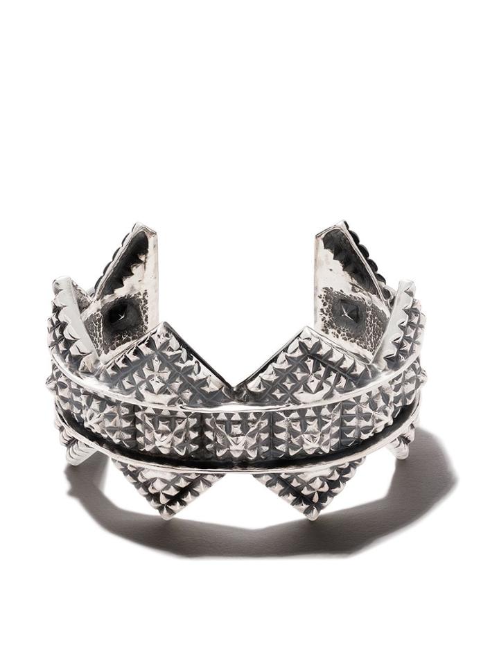 Natural Instinct Triangle Cuff - Silver