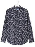 Lanvin Enfant Fish Print Shirt - Blue