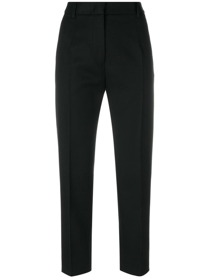 Jil Sander Cropped Tailored Trousers - Black