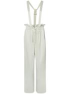 Tibi Paperbag Dungaree Trousers - Nude & Neutrals