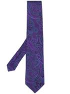 Etro Paisley Patterned Tie - Purple