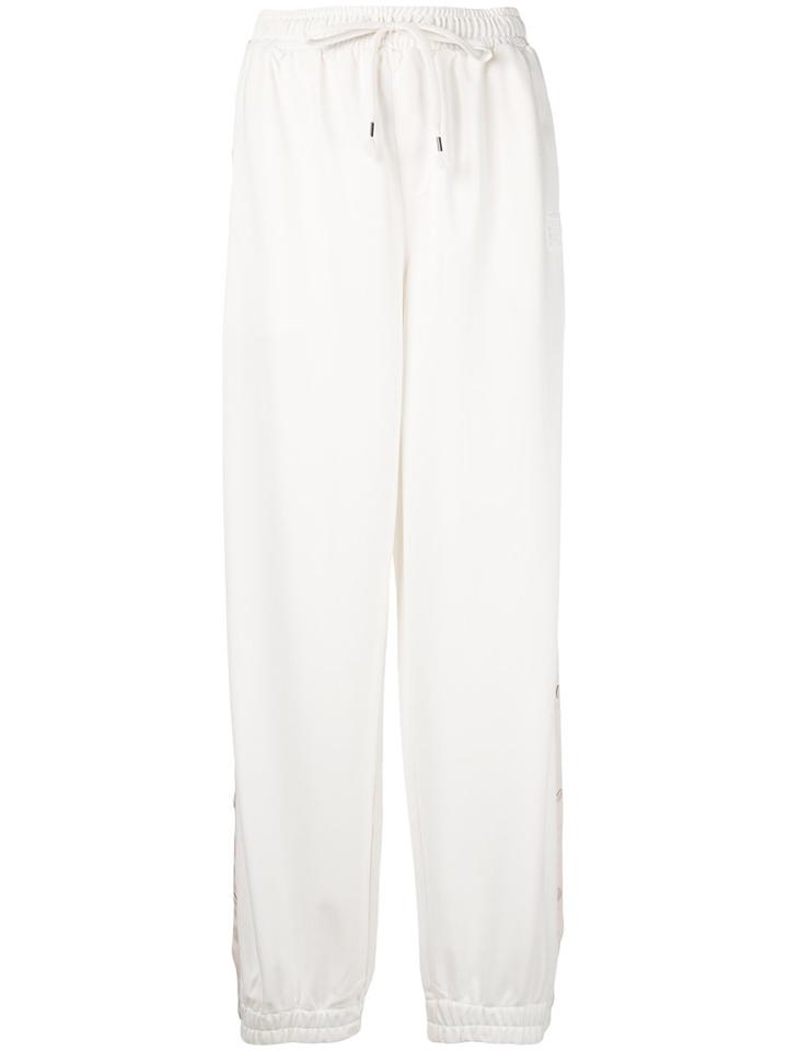 Puma - Buttoned Sides Gathered Trousers - Women - Polyester - L, Nude/neutrals, Polyester
