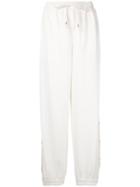 Puma - Buttoned Sides Gathered Trousers - Women - Polyester - L, Nude/neutrals, Polyester