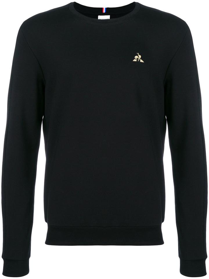 Le Coq Sportif Contrast Logo Jumper - Black