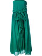 Forte Forte Strapless Dress, Women's, Size: 1, Green, Cotton/silk