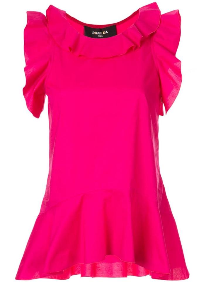 Paule Ka Blouse With Ruffle Detail - Purple