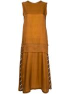 Toga Pulla Tailored Flared Dress - Yellow & Orange