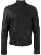Pihakapi Back Print Leather Jacket