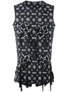 Ktz Monogram Vest Top - Black