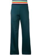 Mira Mikati Contrast Waistband Track Pants - Green