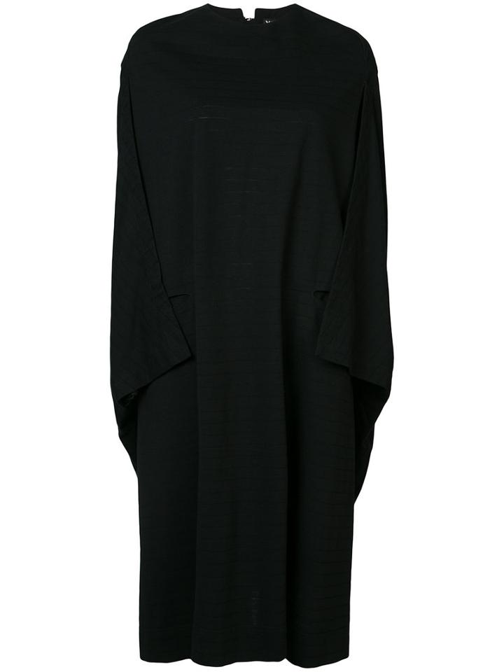 Y-3 - Jersey Cape Dress - Women - Cotton/polyester/acetate/viscose - Xs, Black, Cotton/polyester/acetate/viscose