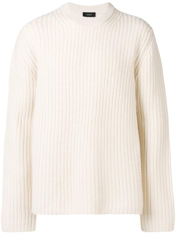 Joseph Long Sleeved Jumper - White