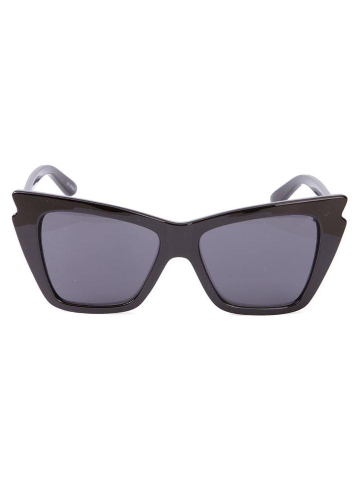 Le Specs Angled Frame Sunglasses