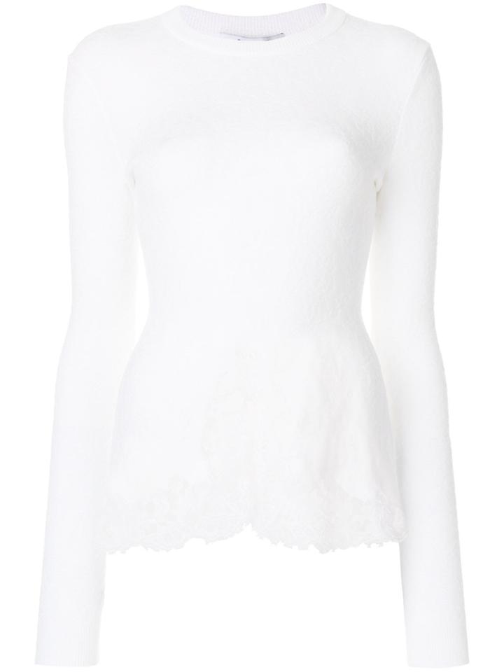 Givenchy Lace Detail Top - White