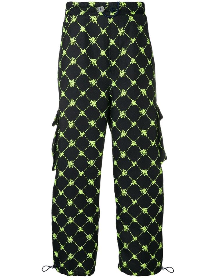 Sunnei Diamond Check Trousers - Blue