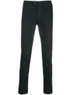 Department 5 Checked Print Trousers - Blue