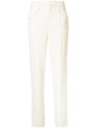 Sally Lapointe Flap Pocket Trousers - White