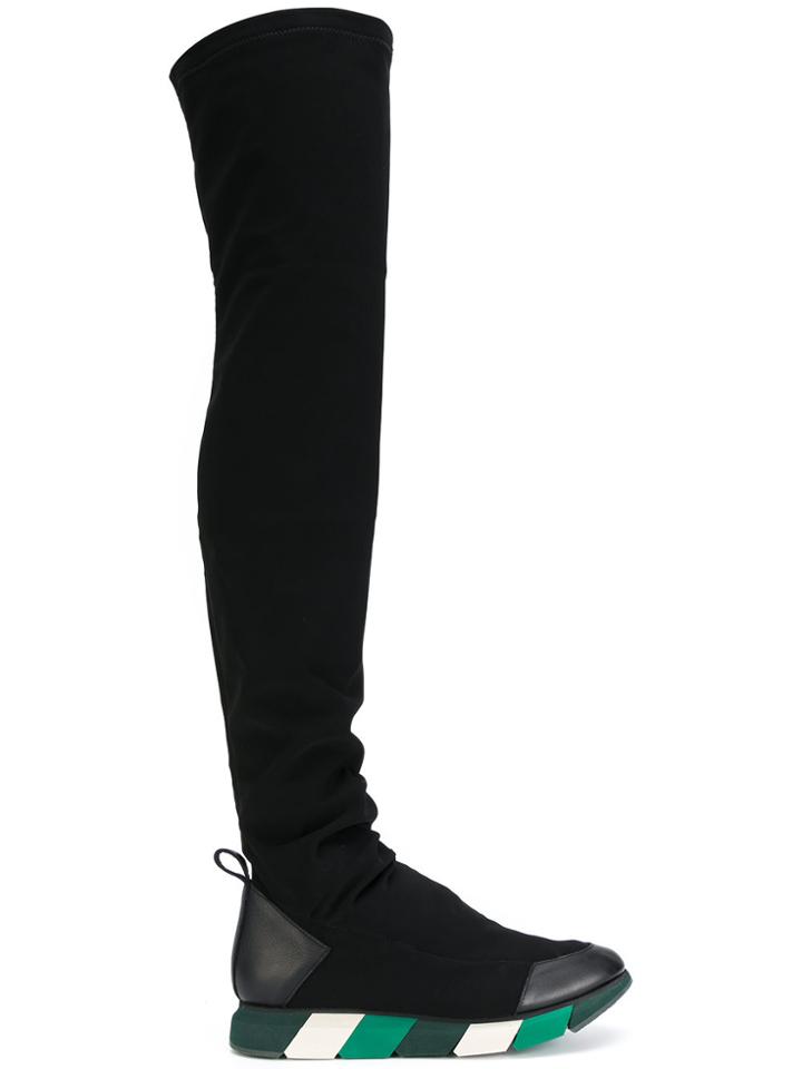 Manuel Barceló Platform Sneaker Boots - Black