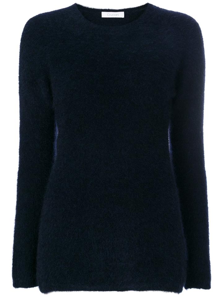 Cruciani Round Neck Jumper - Blue