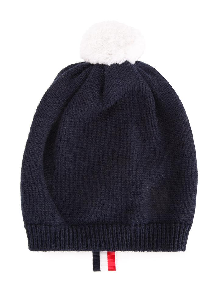Thom Browne Kids - Classic Beanie - Kids - Cashmere - One Size, Boy's, Blue