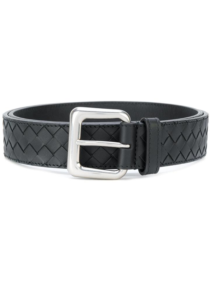 Bottega Veneta Intrecciato Belt - Black