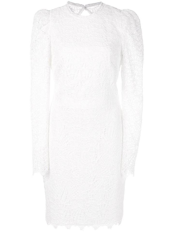 Rebecca Vallance Scalloped Lace Dress - White