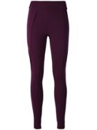 No Ka' Oi Pleat Detail Leggings - Pink & Purple