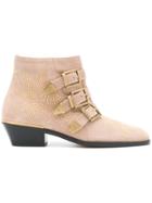 Chloé Susanna Ankle Boots - Pink & Purple