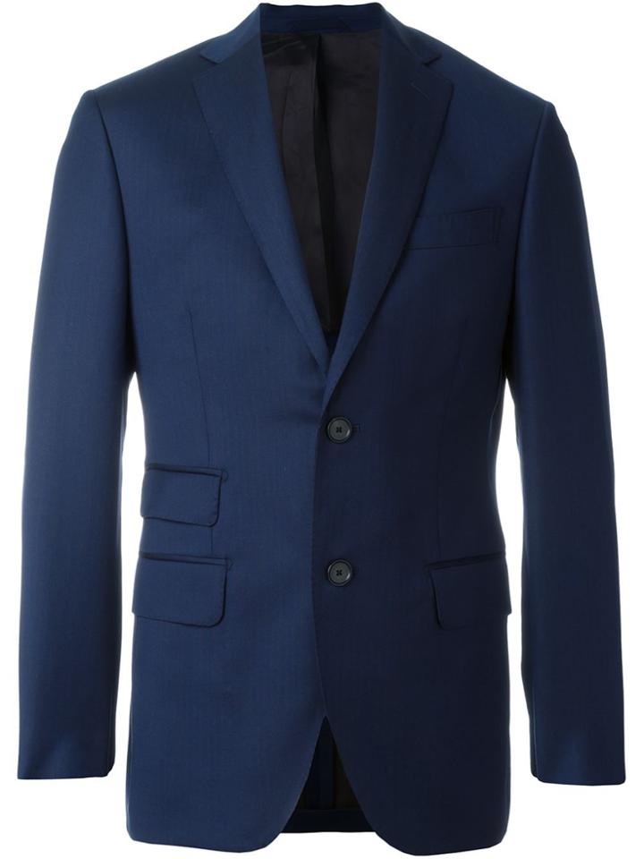 Fashion Clinic Timeless Two Button Blazer - Blue