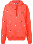 Mcq Alexander Mcqueen Shallow Print Hoodie - Orange