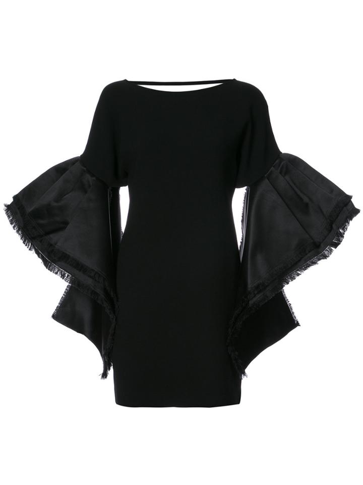 Leal Daccarett Billowing Sleeved Dress - Black