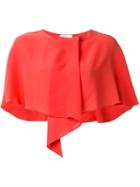 Capucci Shrug Top, Women's, Size: 44, Red, Silk