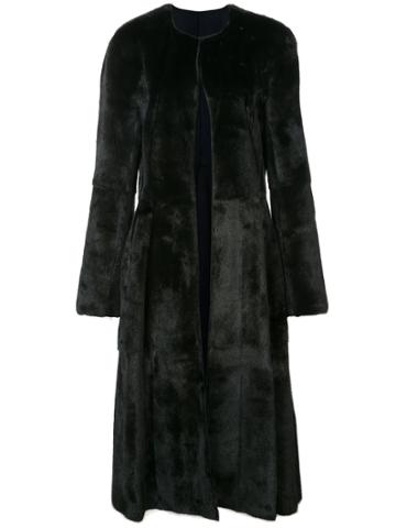 Oscar De La Renta Long Sleeve Coat - Black